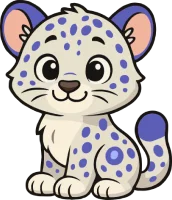 El leopardo de las nieves de NewLexi saluda