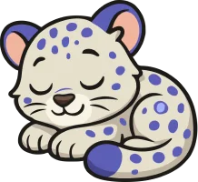 El leopardo de las nieves de NewLexi duerme